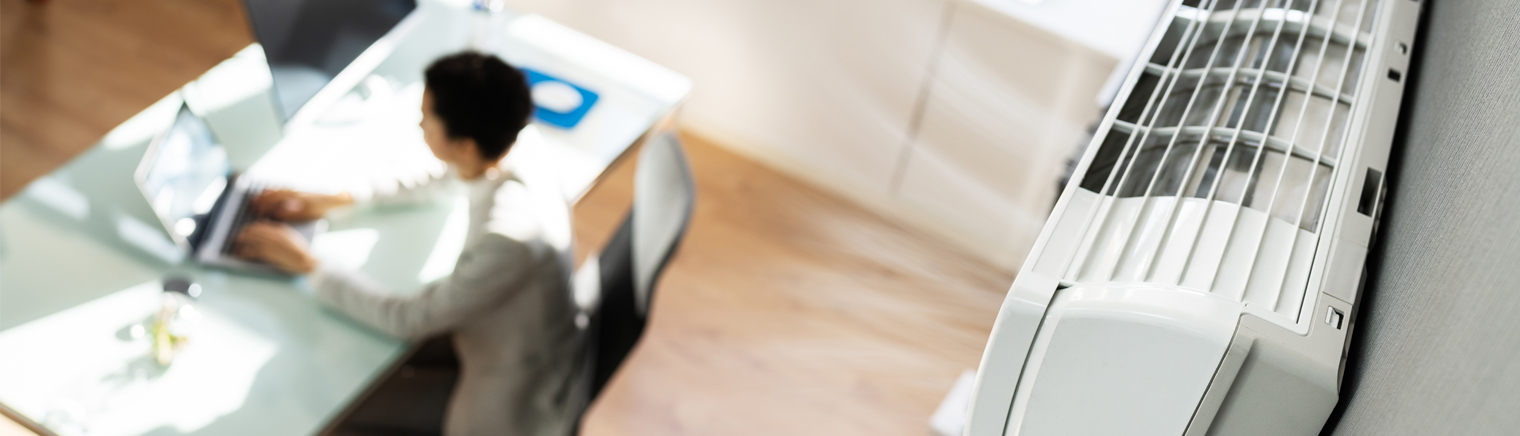 Bureau thermopompe murale